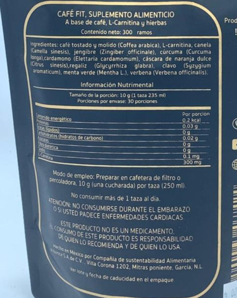 ingredientes café fit