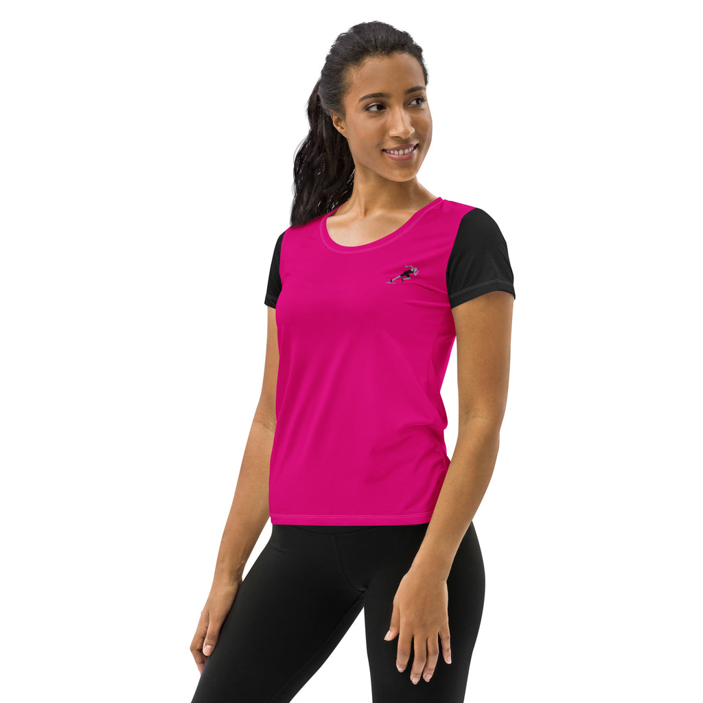 Camiseta deportiva mujer all over de Poliester GettingShape Color Rosa –  gettingshape